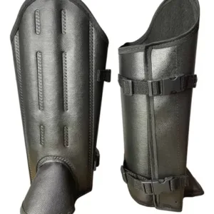 Perneira de Couro 3 Talas com Velcro e Presilha - CA 48047
