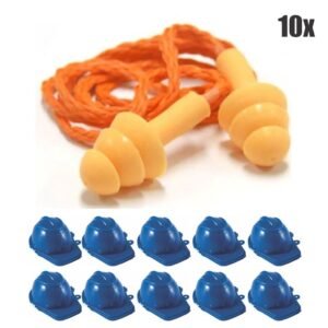 KIT 10 Protetor Auricular Auditivo Silicone Tipo Plug Kalipso