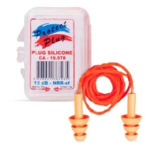 PROTETOR AURICULAR SILICONE 15DB TIPO PLUG - CA 19578
