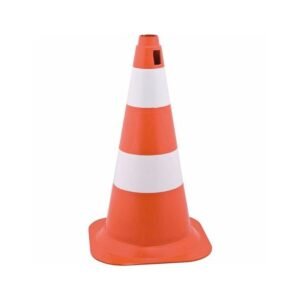 CONE LARANJA E BRANCO - 75CM - PLT