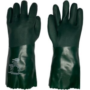 LUVA PVC FORRADA ASPERA 36 CM CA 43621 SANSAFETY