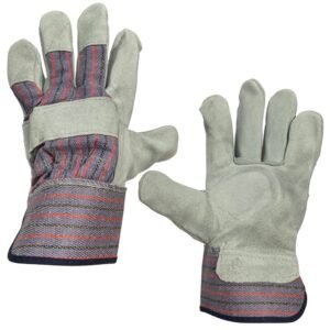 LUVA WORK RASPA COURO REFORÇADA PALMA POLEGAR - CA 9070