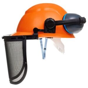 Kit Roçador Capacete  C/ Abafador Protetor Facial Telado CA 34.414 / 43.430