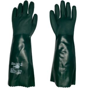 LUVA PVC FORRADA ASPERA 46 CM CA 43621 SANSAFETY