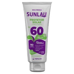 PROTETOR SOLAR COM REPELENTE 60 FPS 120g - HENLAU