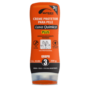 CREME PROTETOR PELE LUVA QUIMICA PLUS GR3 200G - NUTRIEX